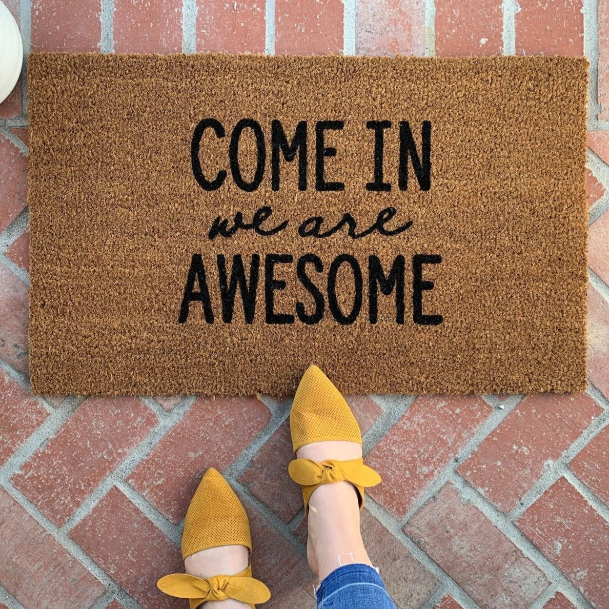 Welcome Doormat - Non-Slip, Durable Indoor/Outdoor Entry Mat for Home & Office - Perfect for Front Door, Porch, and Patio