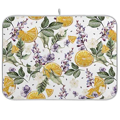 Orange Fruits Lavender Flowers