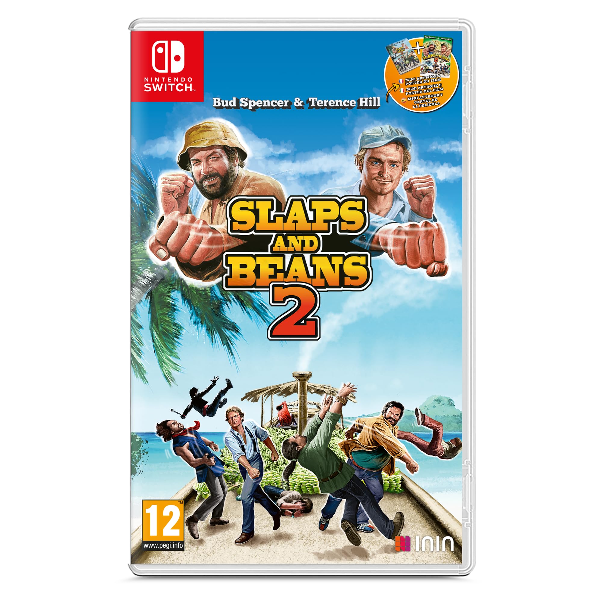 Bud Spencer & Terence Hill Slaps and Beans 2 for Nintendo Switch - Classic Action Comedy Game for Retro Gaming Fans | Perfect for Home Entertainment & Travel Gaming