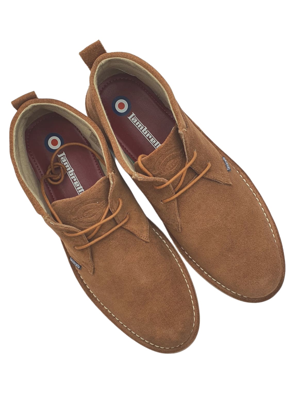 Lambretta Camden Tan Men's Desert Boots - Comfortable & Stylish Casual Shoes for Men | Perfect for Outdoor Adventures, Travel & Everyday Wear