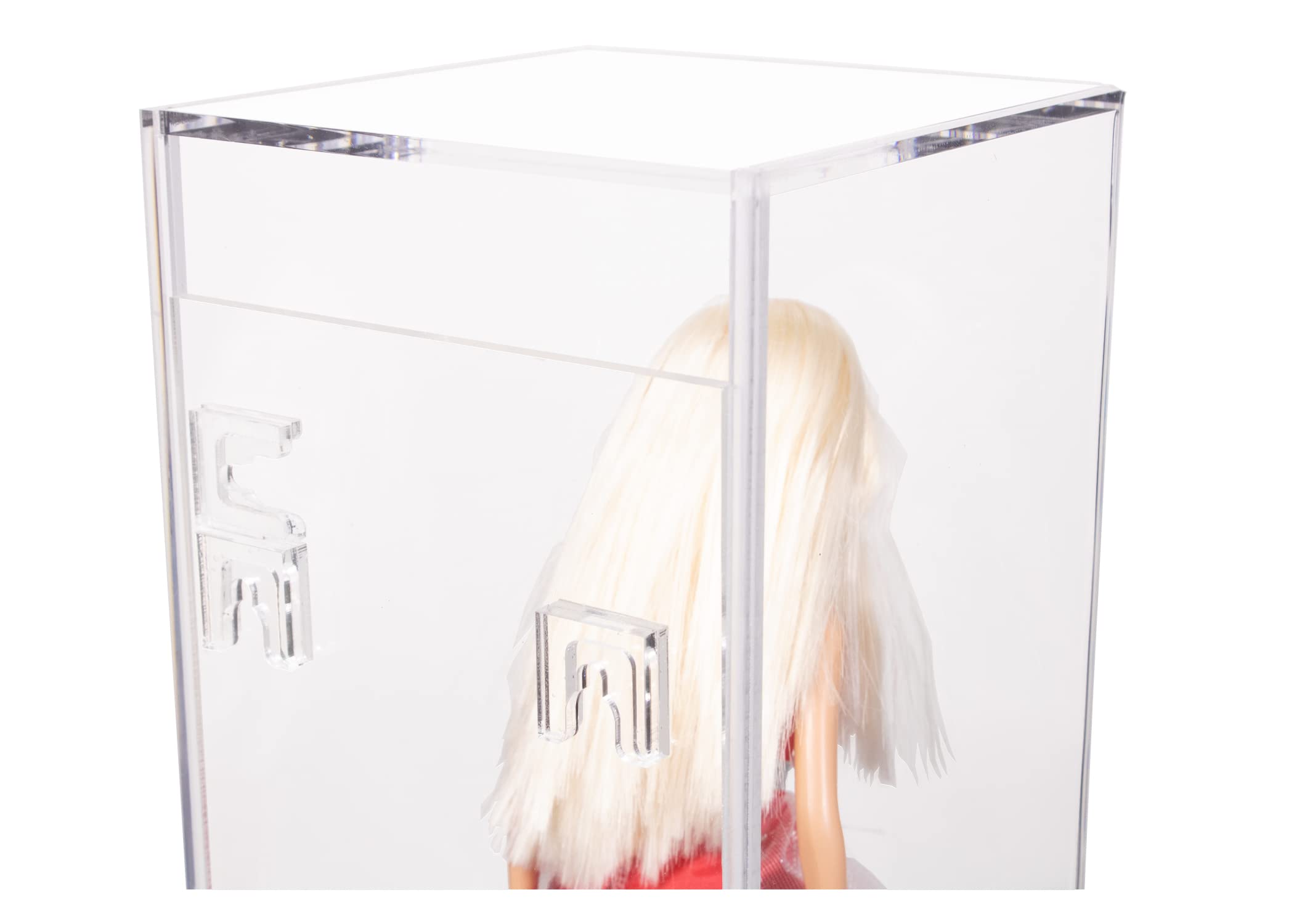 Acrylic Display Case for Dolls, Bobbleheads & Action Figures - Clear Wall Mount Collectible Toy Protector (Vertical/Horizontal) - Perfect for Showcasing Anime Figures, Funko Pops & Valuable Collections - D02/A017-CBWM