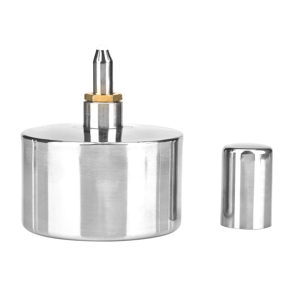 400ml Alcohol Lamp - 304 Stainless Steel Alcohol Burner with Anti-Explosion Thickened Wall, Chemistry Lab Equipment with Copper Screw & Wick - Perfect for Science Experiments, Classroom Labs & DIY Projects