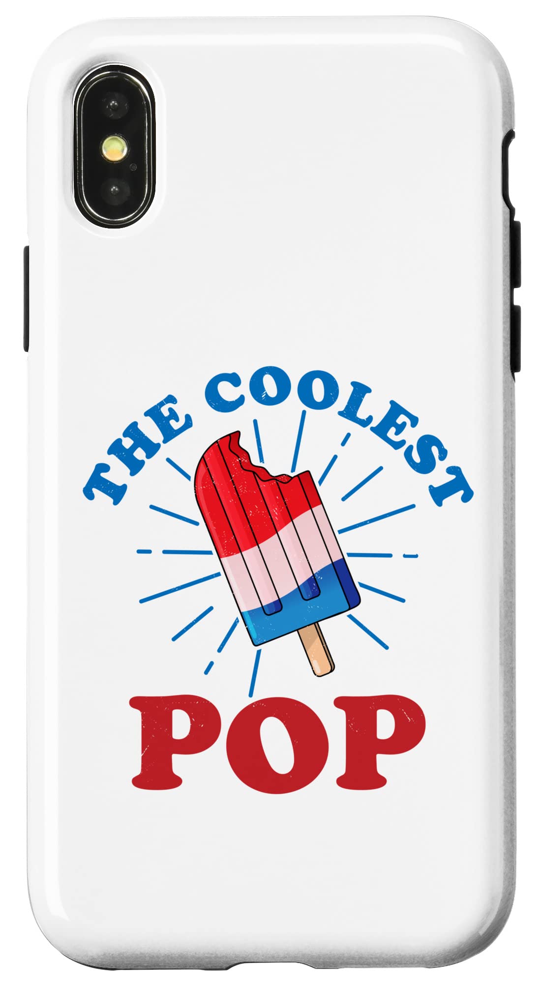 iPhone X/XS Funny Frozen Ice Pop Phone Case - Coolest Pop Design for Fathers Day Gifts - Perfect for Birthday, Christmas, and Everyday Use