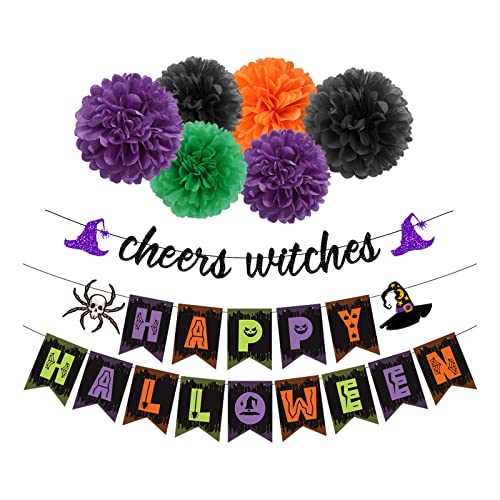 Black Orange Green Purple Halloween