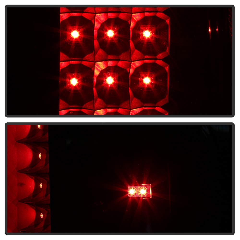 ACANII LED Tail Lights for 2007-2013 Chevy Silverado 1500 & 2007-2014 2500/3500 HD Models - Smoke Lens Style, DOT Approved, Plug & Play Installation - Perfect for Off-Roading, Night Driving & Truck Customization