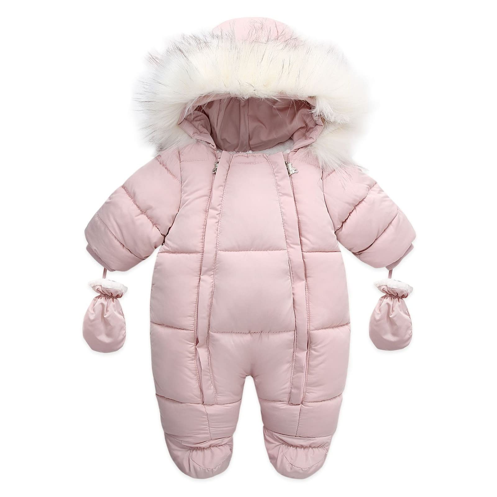 **Warm Winter Snowsuit for Baby Girls & Boys - Insulated Toddler Jacket with Zipper, Kids Hunting Bibs for Outdoor Play & Cold Weather**