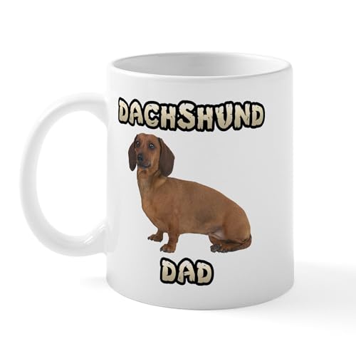 White - Dachshund Dad Mug