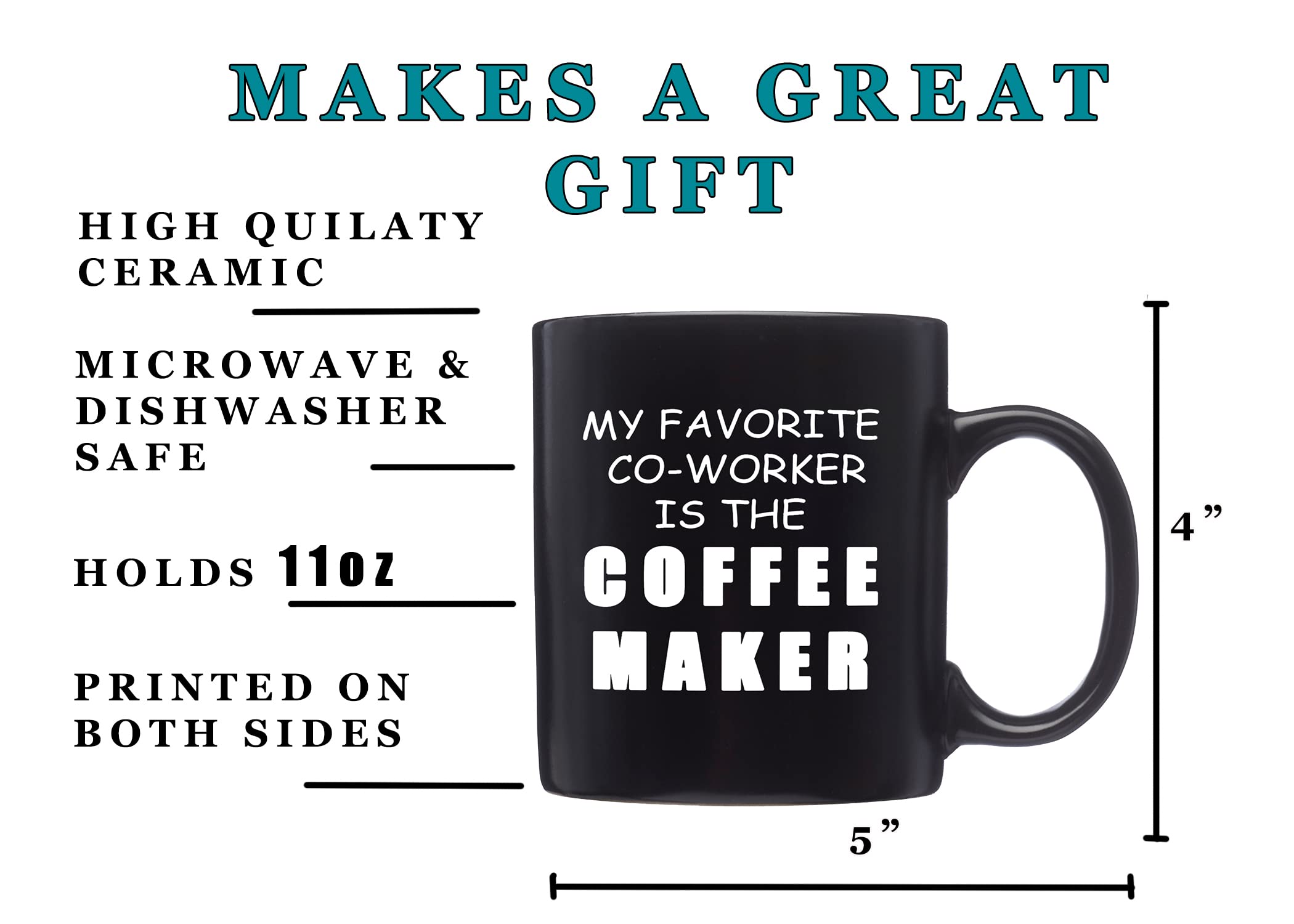 Rogue River Tactical Funny Black Coffee Mug - Sarcastic Novelty Cup Gift for Coworkers | Office Humor, Work Desk Accessories & Coffee Maker Companion (Perfect for Office Pranks, Gag Gifts & Daily Coffee Breaks)