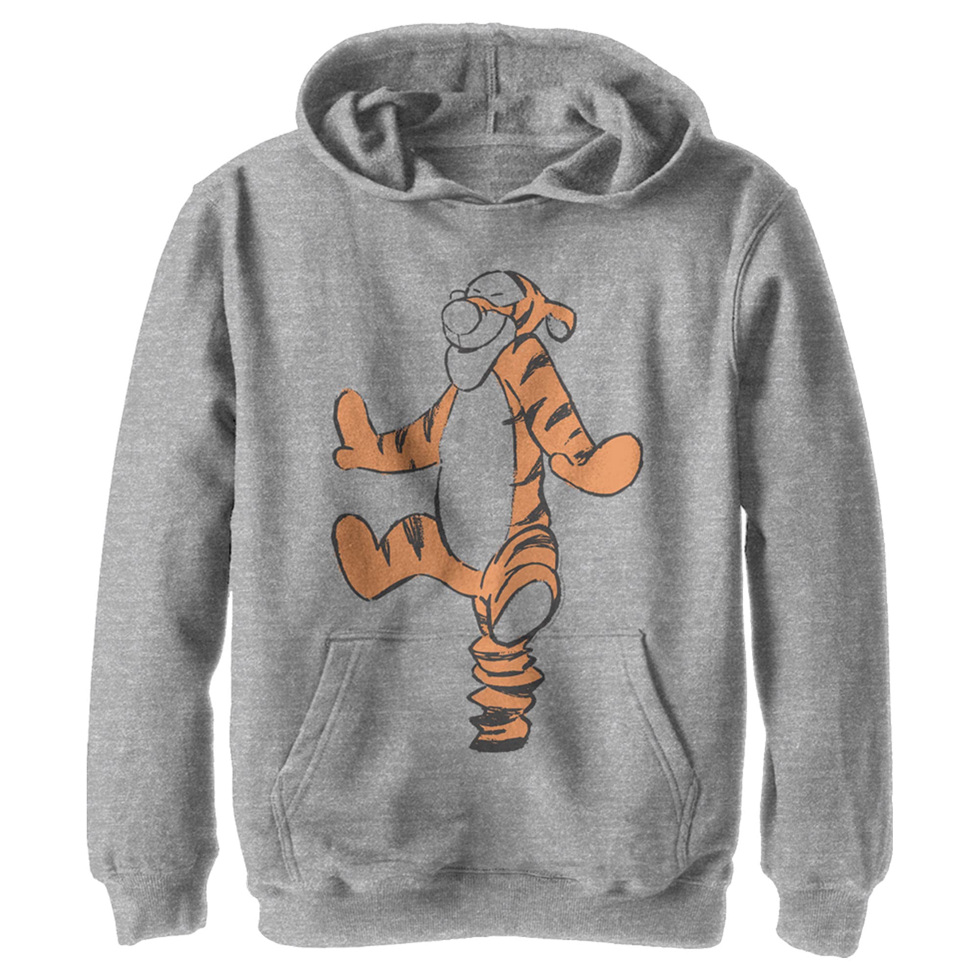 Disney Boys' Basic Sketch Tigger Hoodie - Cute Cartoon Character Pullover Sweatshirt for Kids | Perfect for School, Playdates & Family Outings