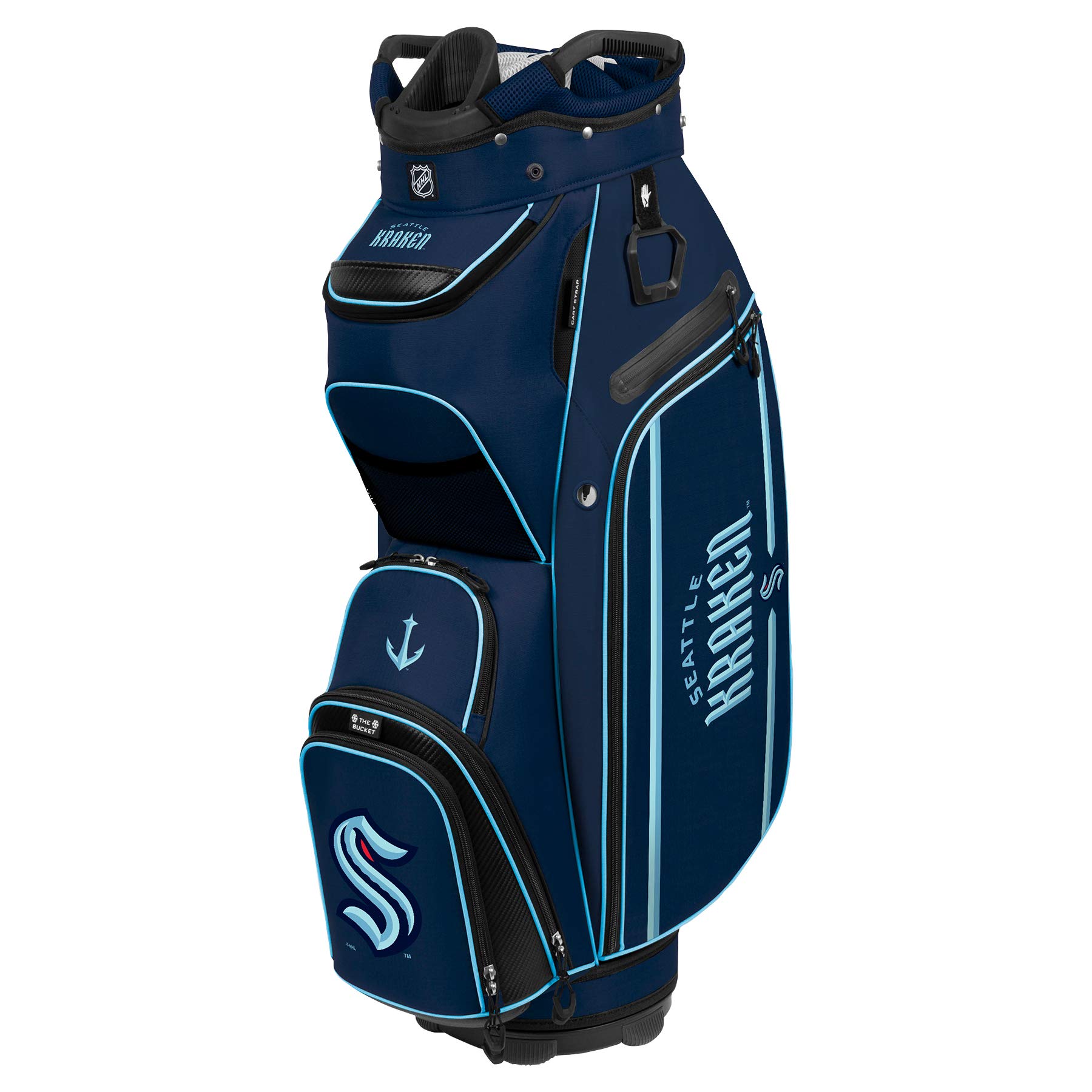 Team Effort NHL The Bucket III Cooler Cart Golf Bag - Insulated Rolling Cooler for Golf Outings, Tailgates & Outdoor Adventures