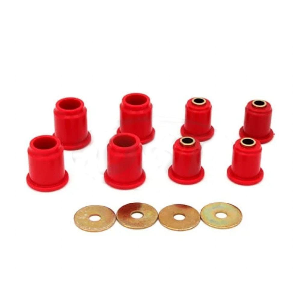 Energy Suspension Control Arm Bushing Set (Front) for 1995-2004 Toyota Tacoma - Red 8.3115R | Improve Ride Comfort & Handling | Perfect for Off-Roading & Daily Driving