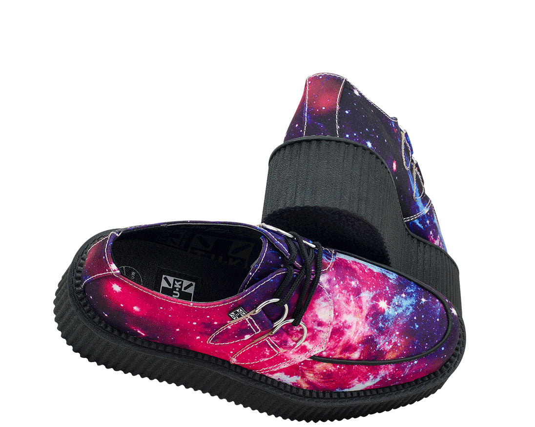 T.U.K GALAXY VIVA MONDO CRPR Platform Boots - Punk Rock Ankle Boots for Women - Vegan Leather Chunky Heel Shoes - Perfect for Concerts, Festivals & Alternative Fashion