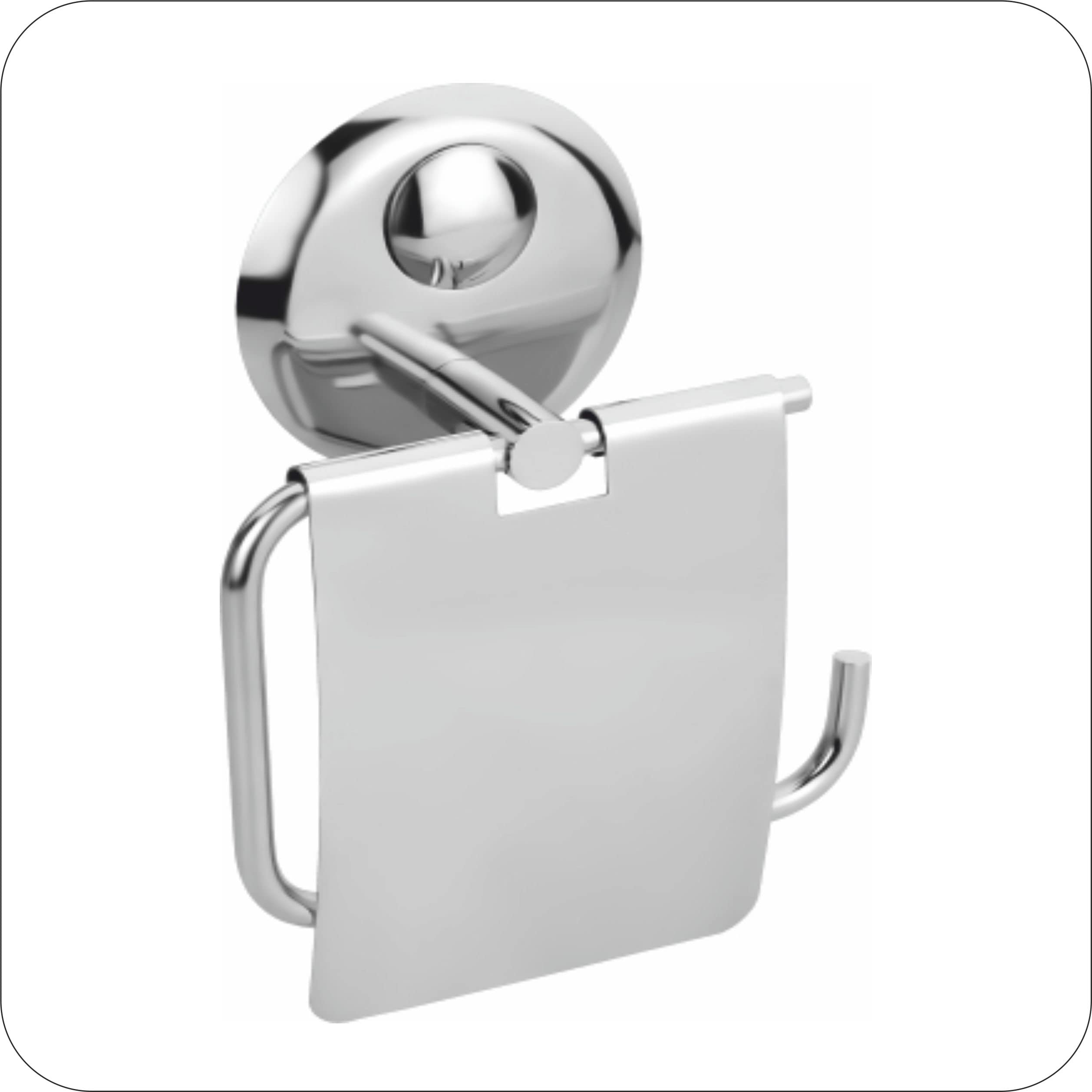 Stainless Steel Toilet Paper Holder - 304 Chrome Finish Bathroom Tissue Roll Hanger - Anti-Rust Kitchen & Bath Accessory - Perfect for Modern Homes, Apartments, and Office Restrooms