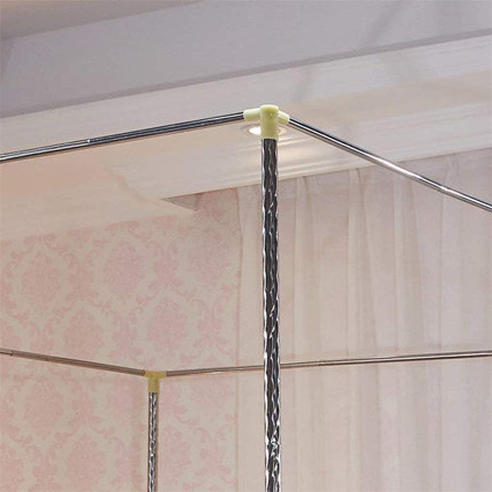 Stainless Steel Mosquito Net Bracket for Canopy Bed - DIY Bedroom Decor for Mattress Protection