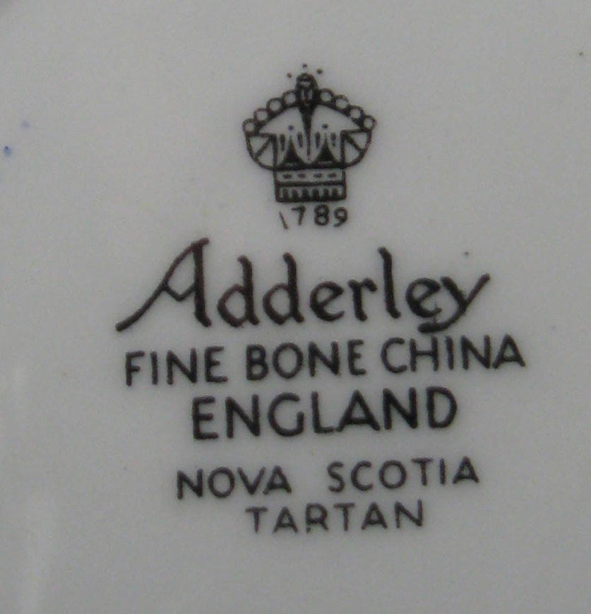 Adderley Nova Scotia Tartan Pin Dish - Elegant Bone China Souvenir from Canada & England | Perfect for Collectors, Home Decor, and Gift Giving