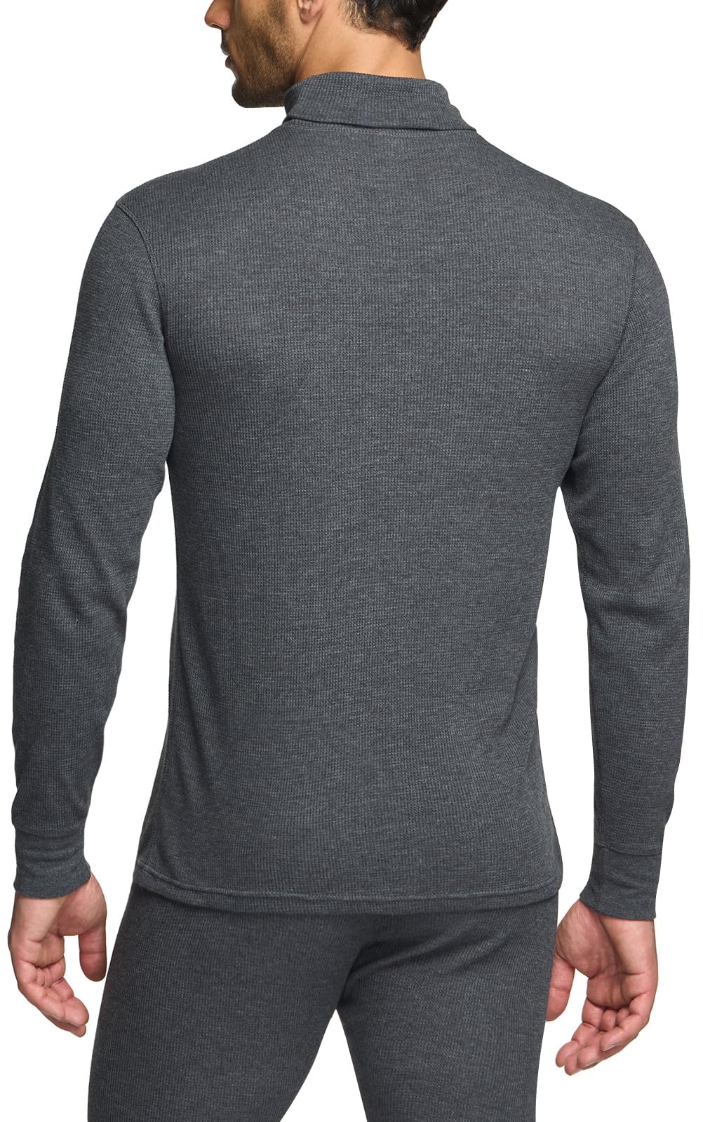 CQR Men's Thermal Underwear Long Sleeve Shirt - Midweight Waffle Knit Base Layer for Winter & Cold Weather - Ideal for Skiing, Hiking, and Outdoor Activities