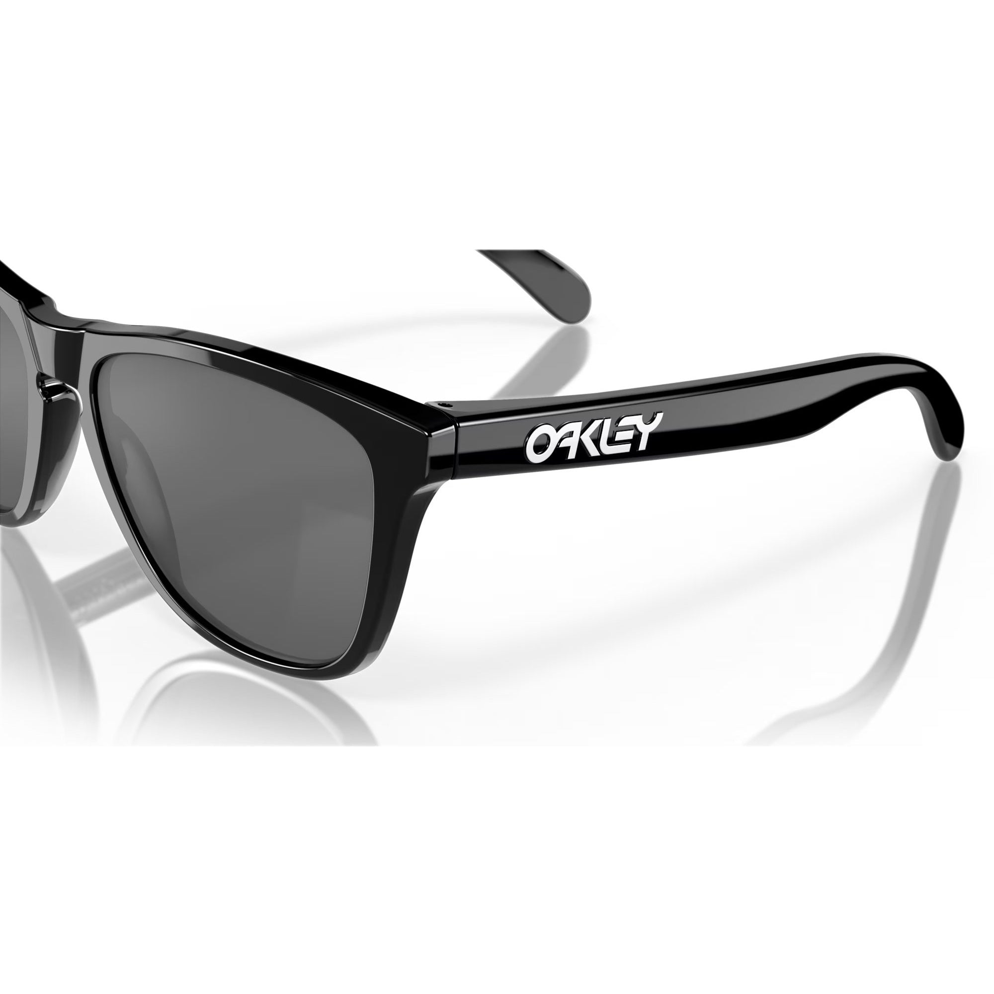 Oakley Frogskins Sunglasses - Polished Black Frame with 100% UV Protection - Perfect for Outdoor Sports, Running & Beach Activities