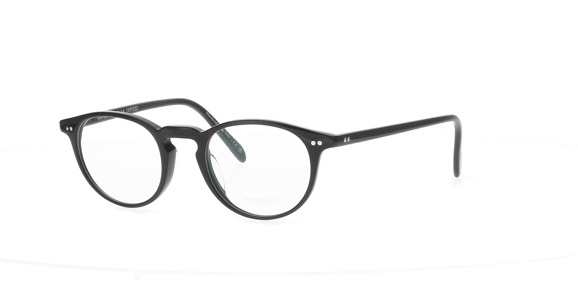 Oliver People's Riley R Frame - Round Black Eyeglasses for Men & Women | Stylish & Durable for Everyday Wear, Office & Outdoor Activities