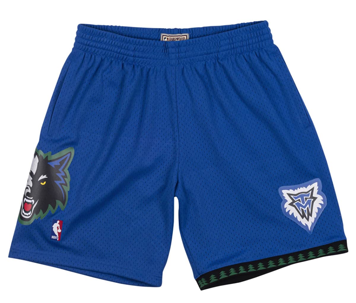 Mitchell & Ness Minnesota Timberwolves 2003-04 Men's Blue NBA Swingman Basketball Shorts - Perfect for Game Day, Streetwear & Casual Outfits