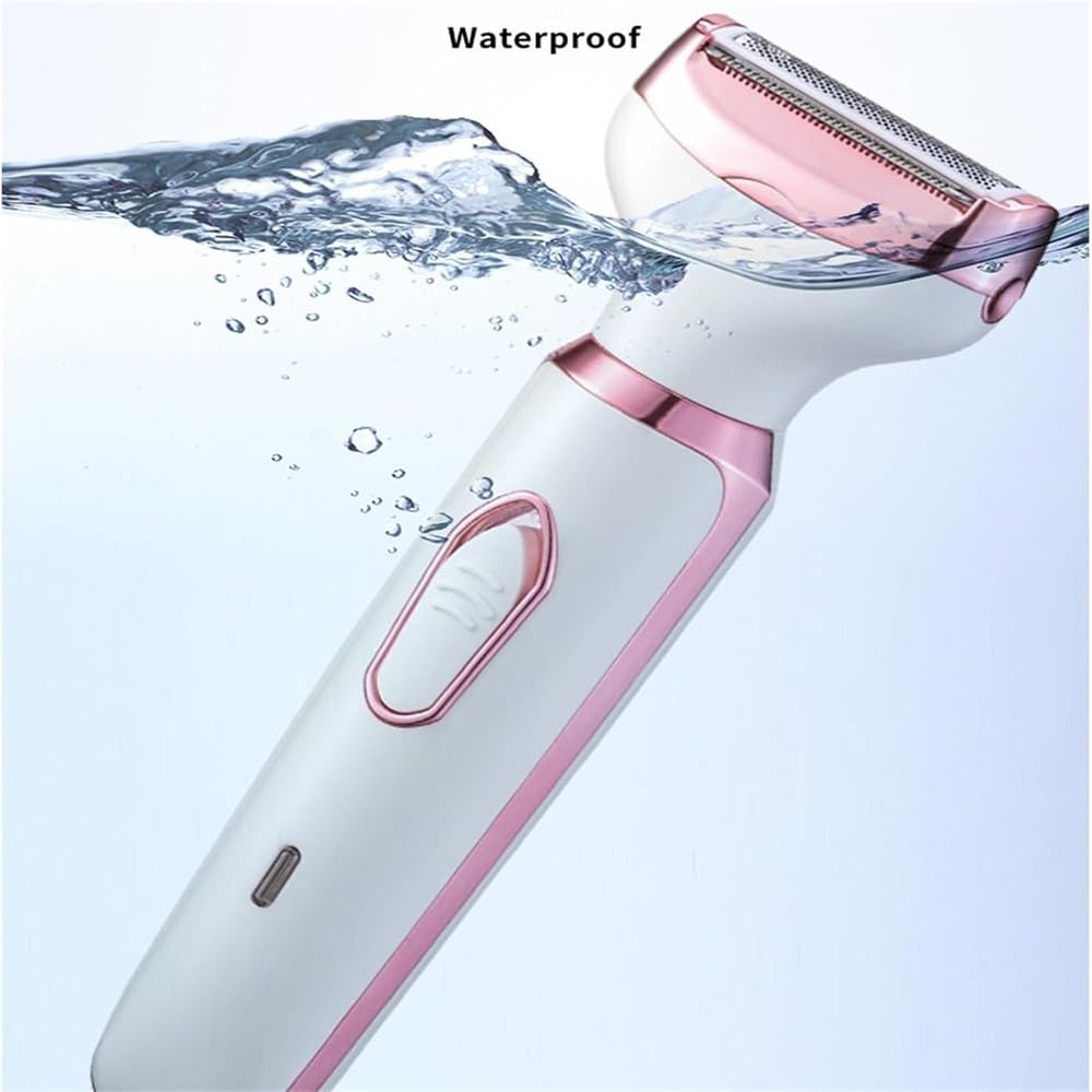 **Taletseten 4-in-1 Electric Shaver for Women - Waterproof Lady Shaver & Hair Trimmer for Face, Eyebrow, Beard, Mustache, Arm, Leg, Armpit & Bikini (2-Pack) - Perfect for Travel, Home & Salon Use**