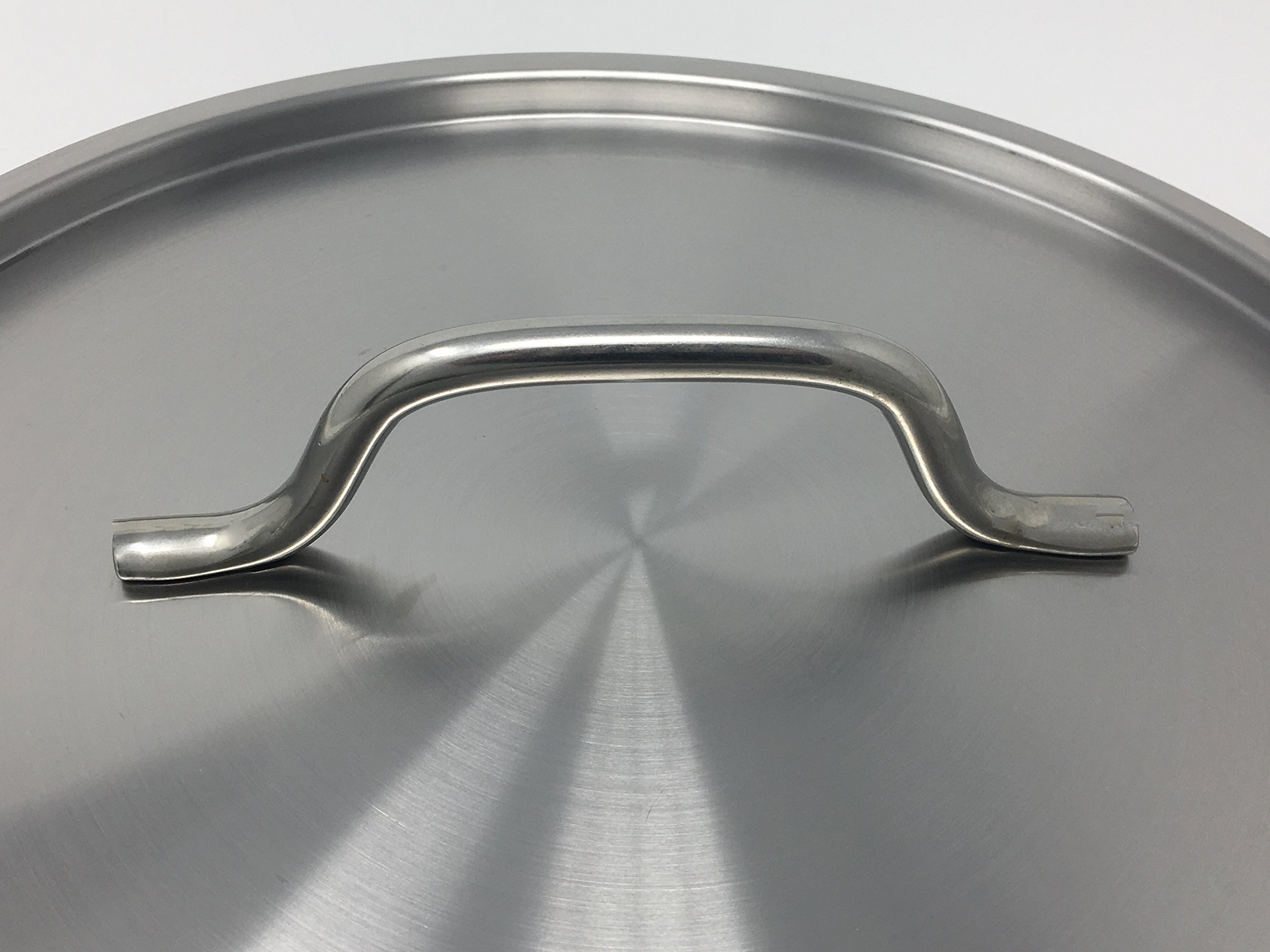 Update International 30 Quart Stainless Steel Brazier with Cover – Heavy Duty Outdoor Cooking Pot for Camping, BBQ & Backyard Parties