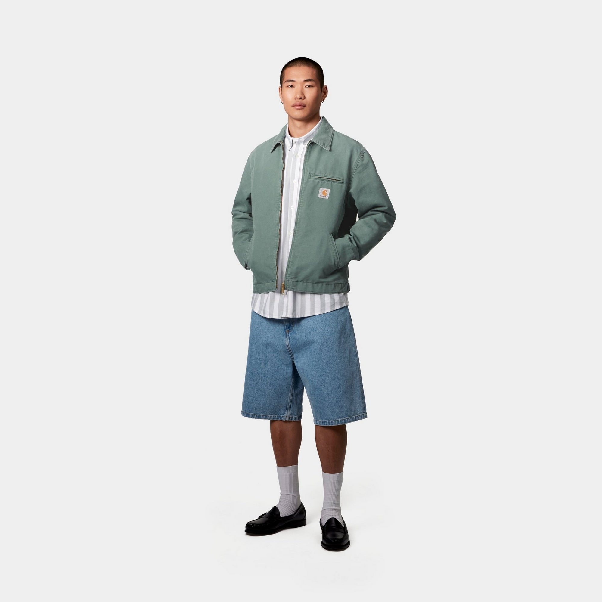 Detroit Jacket for Men & Women - Spring Lightweight Canvas Coat in Silver Pine | Outdoor Hiking, Camping & Urban Streetwear Fashion
