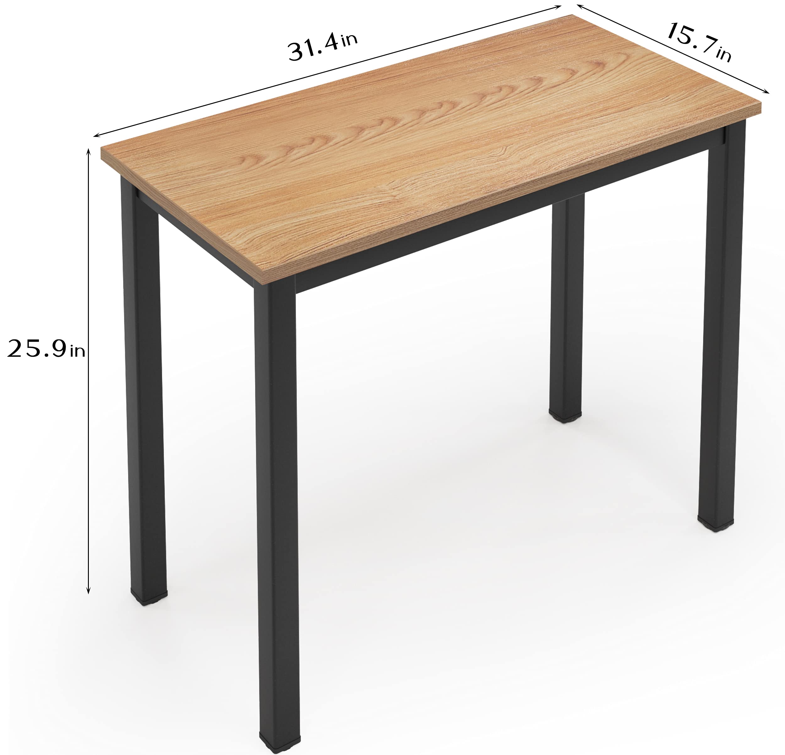 SogesGame 31 Inch Compact Computer Desk for Small Spaces - Home Office Writing Desk with Sturdy Frame, Perfect for Apartments, Dorms & Workspaces
