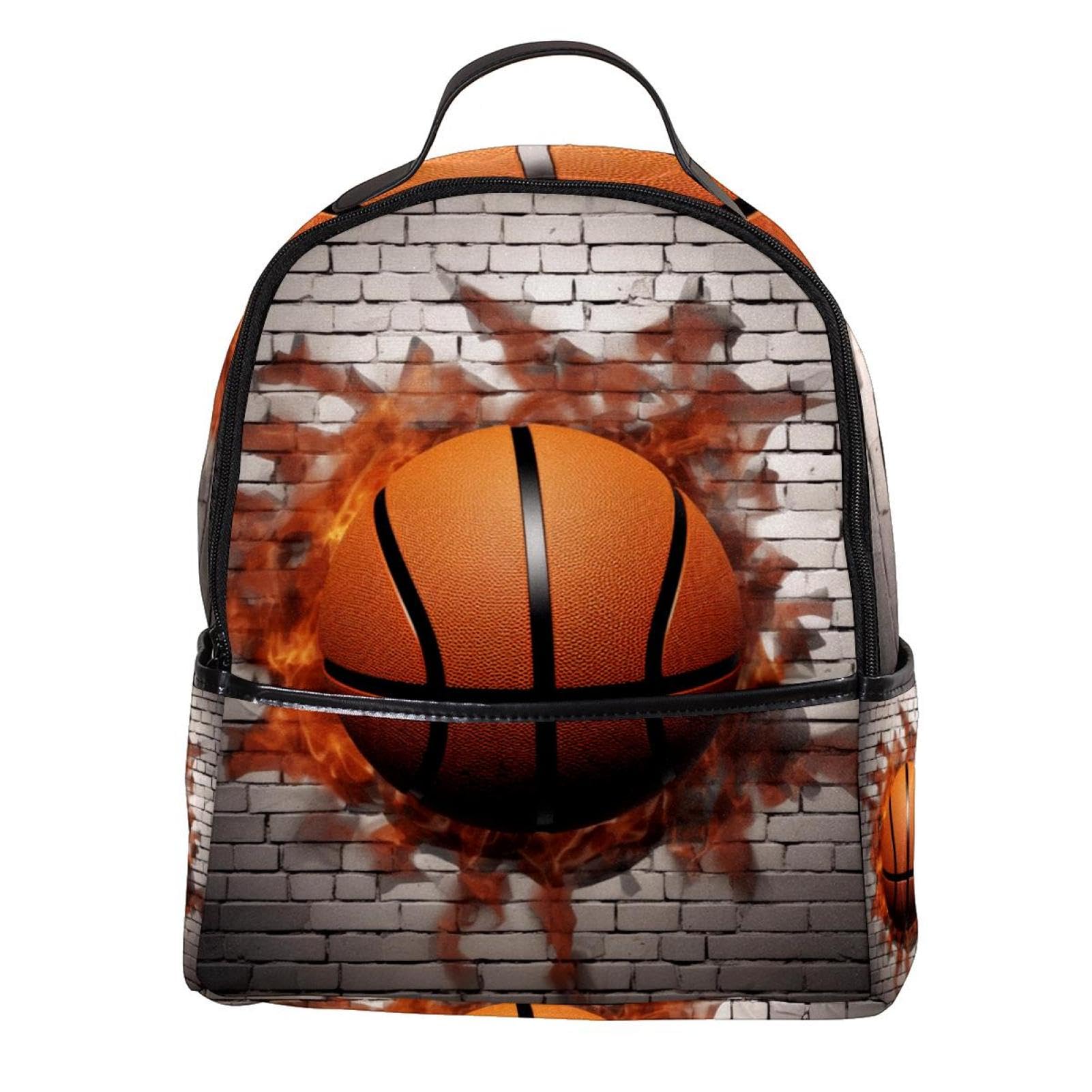 Stylish 3D Pattern Basketball Backpack for Men & Women - Durable Travel & School Backpack for Gym, Work & Outdoor Adventures