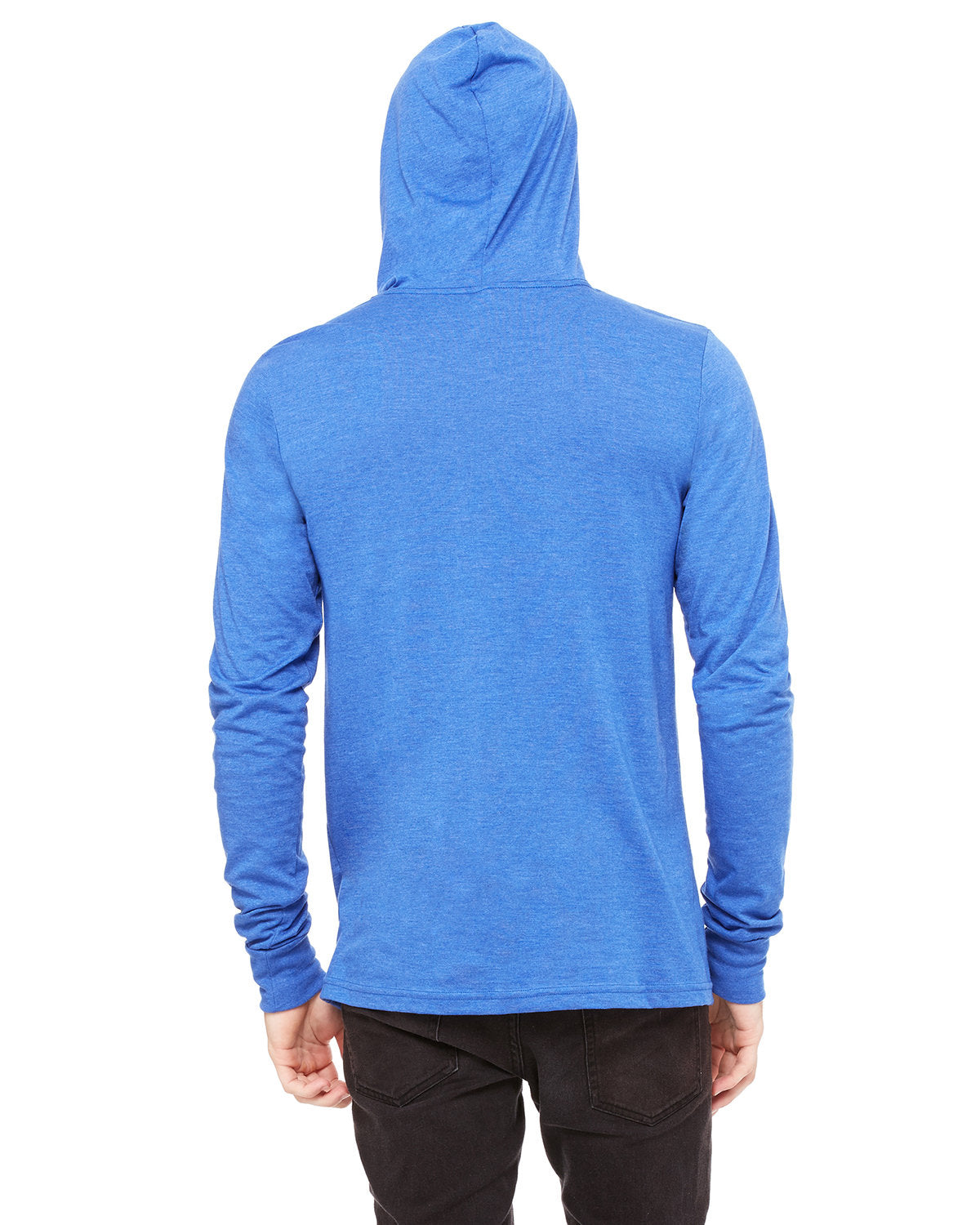 Bella + Canvas 3512 Unisex Jersey Long Sleeve Hoodie - Soft Cotton Pullover Sweatshirt for Men & Women - Perfect for Casual Wear, Gym, and Outdoor Activities