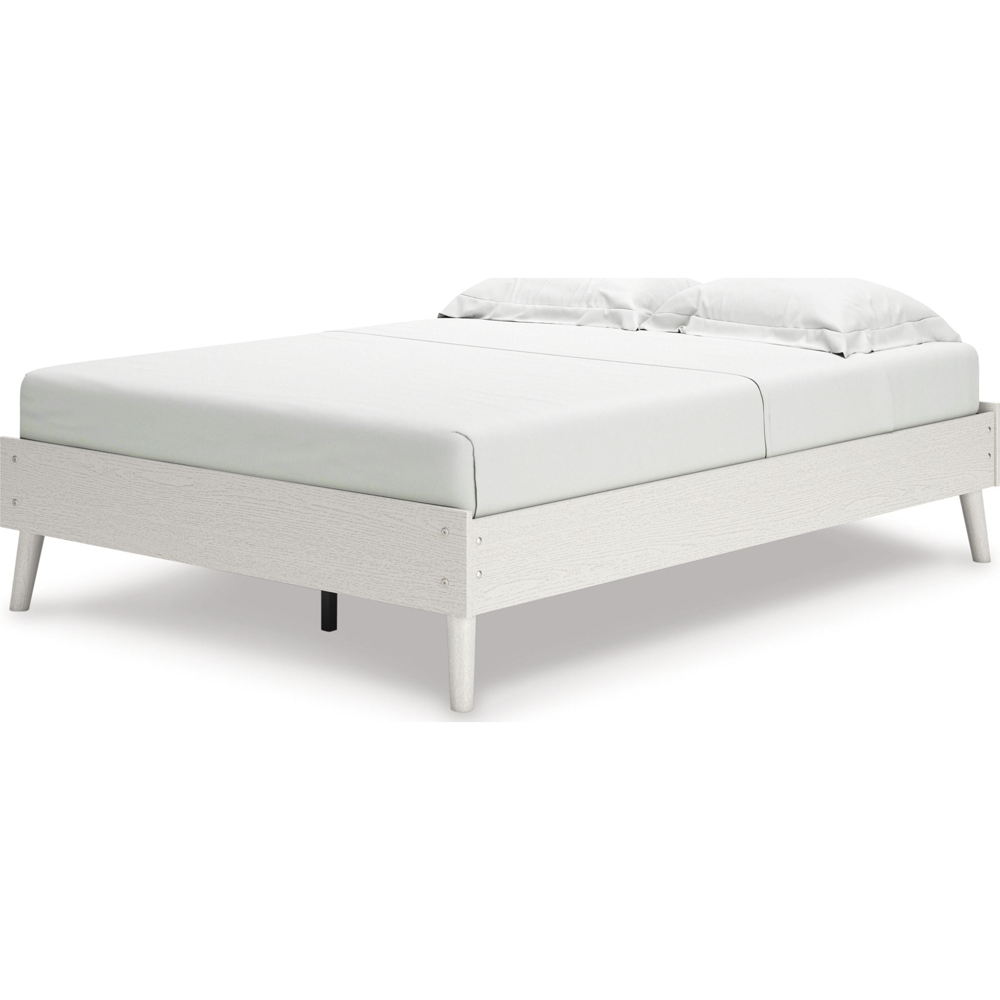 Aprilyn Modern Platform Bed Frame - Queen Size, Sturdy Wooden Slat Support, Minimalist Design for Bedroom - Perfect for Small Spaces, Apartments & Guest Rooms