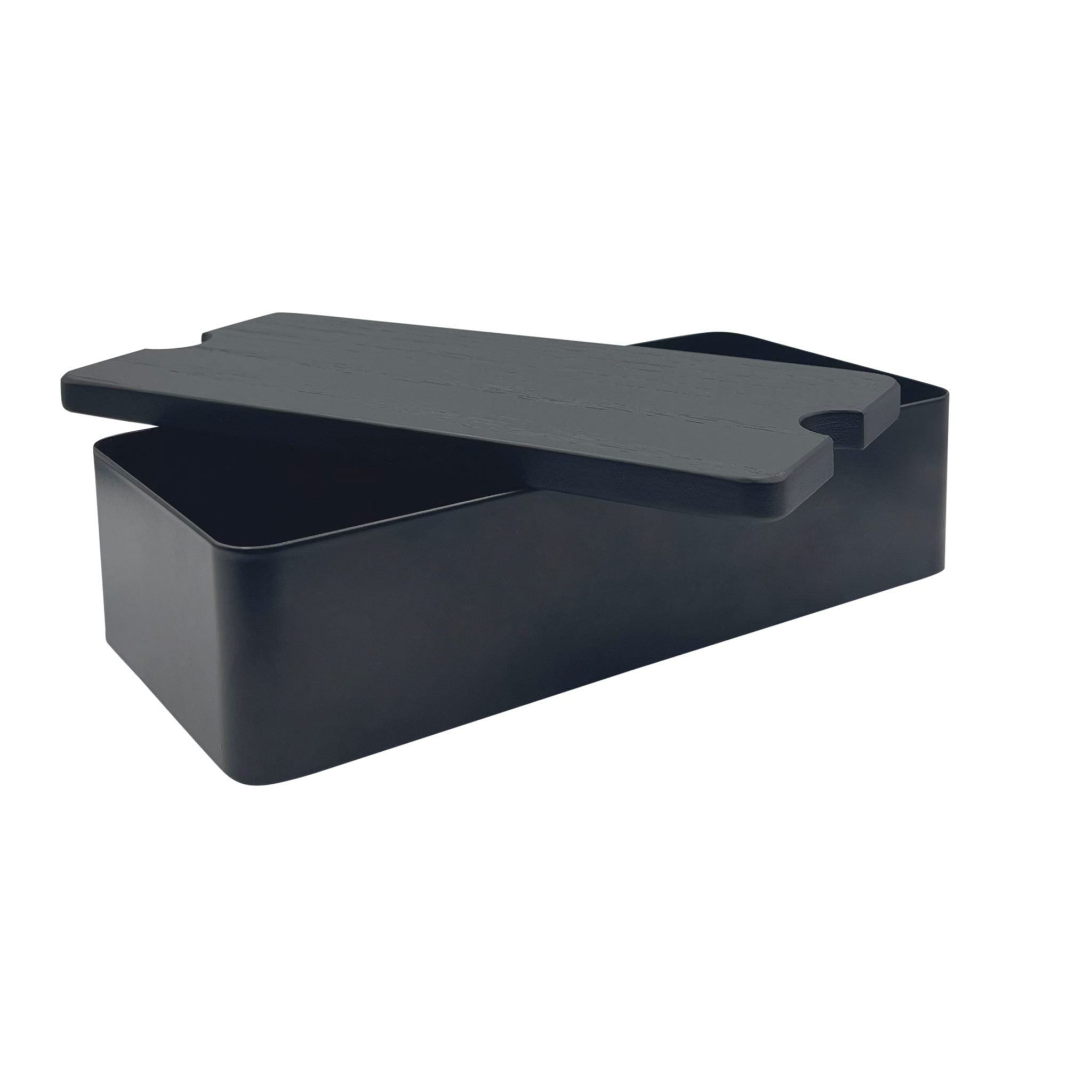 DESIGNSTUFF Black Storage Box With Adjustable Dividers - Organize Office Supplies, Craft Materials & Home Essentials