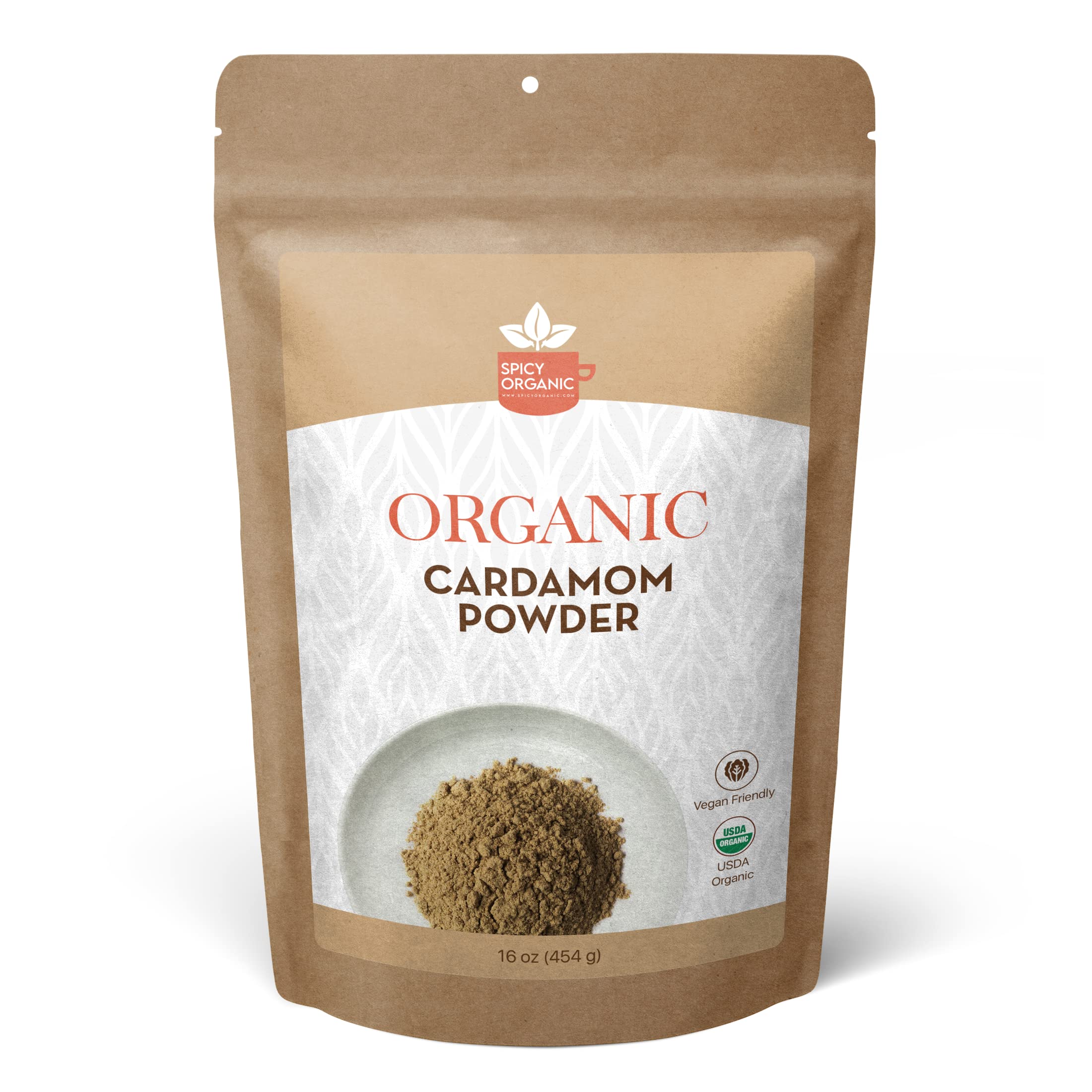 Organic Cardamom Powder 10 LBS (160 oz) - USDA Certified, Non-GMO, Vegan - Perfect for Coffee Flavoring, Baking, Cooking & Tea - Bulk Spice for Indian, Middle Eastern & Scandinavian Cuisine - Ideal for Home Chefs & Commercial Kitchens