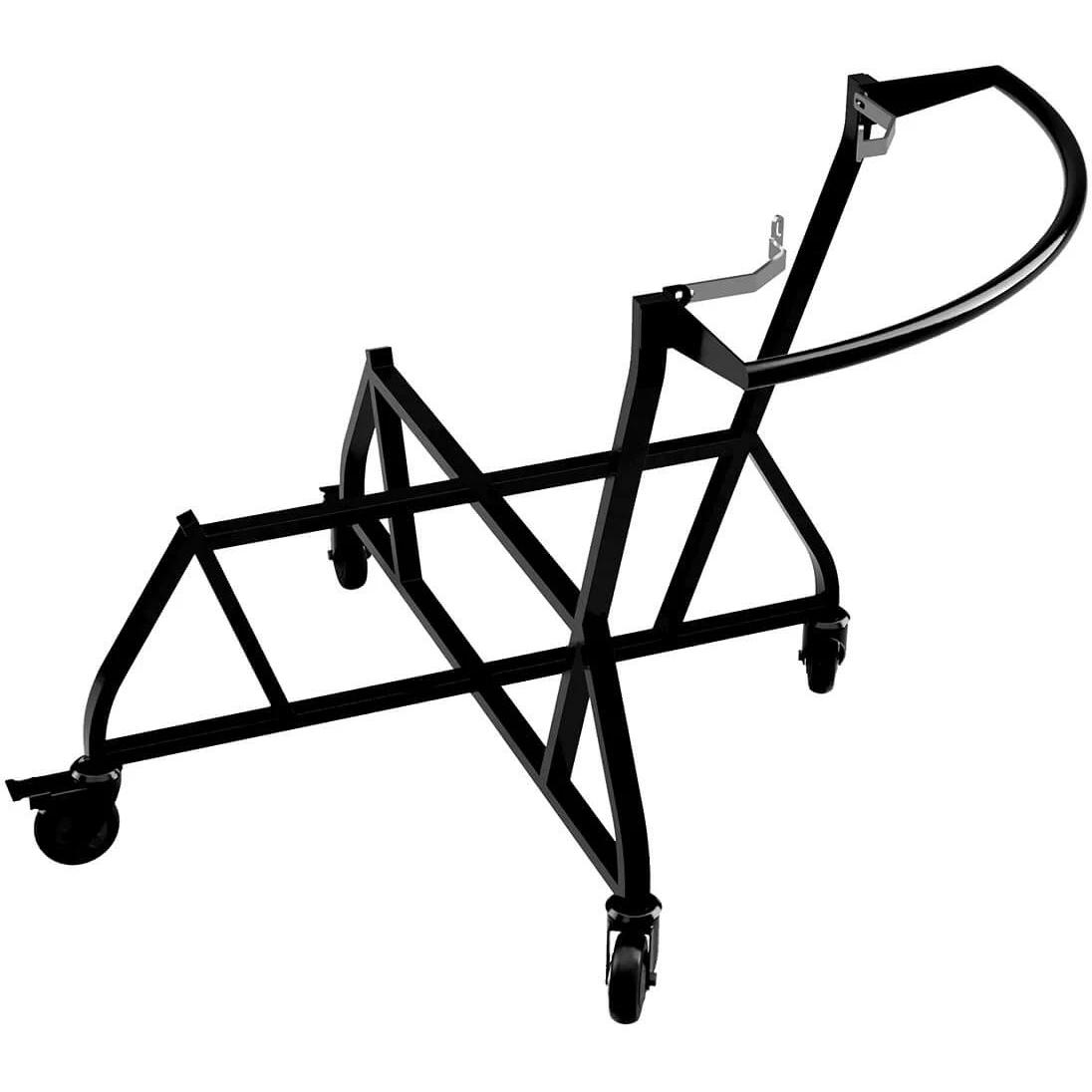 Big Green Egg Integgrated Nest + Handler for 2XL Egg 121011 - Heavy Duty Grill Stand with Wheels for Outdoor Cooking, BBQ & Backyard Grilling