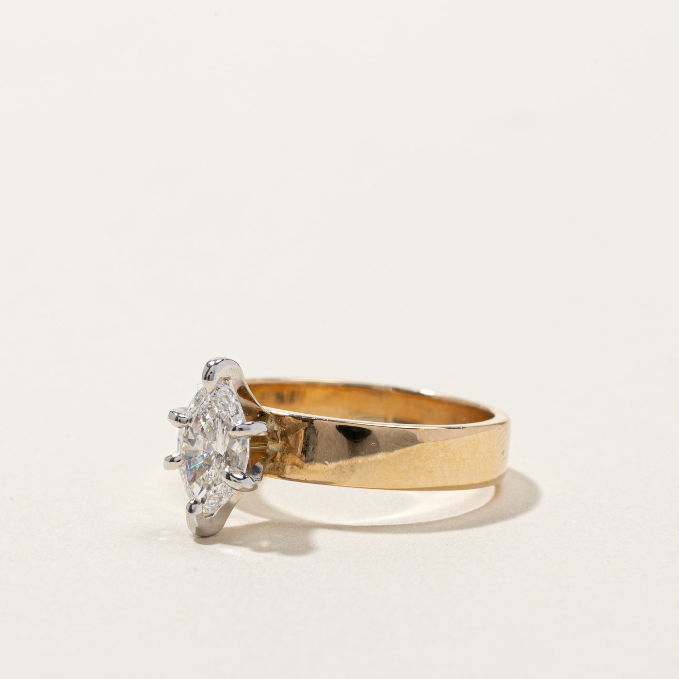 0.74ct Marquise Cut Solitaire Diamond Ring - Size 5.5 | Elegant Engagement & Wedding Band for Women | Perfect for Proposals, Anniversaries & Special Occasions