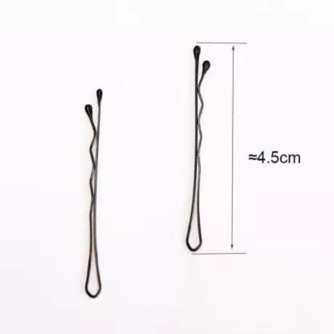 20 Pcs Women's Metal Bobby Pins & Barrettes Hair Clips - DIY Hairstyle Maker for Girls & Women - Black Hair Accessories for Wedding, Party & Everyday Styling