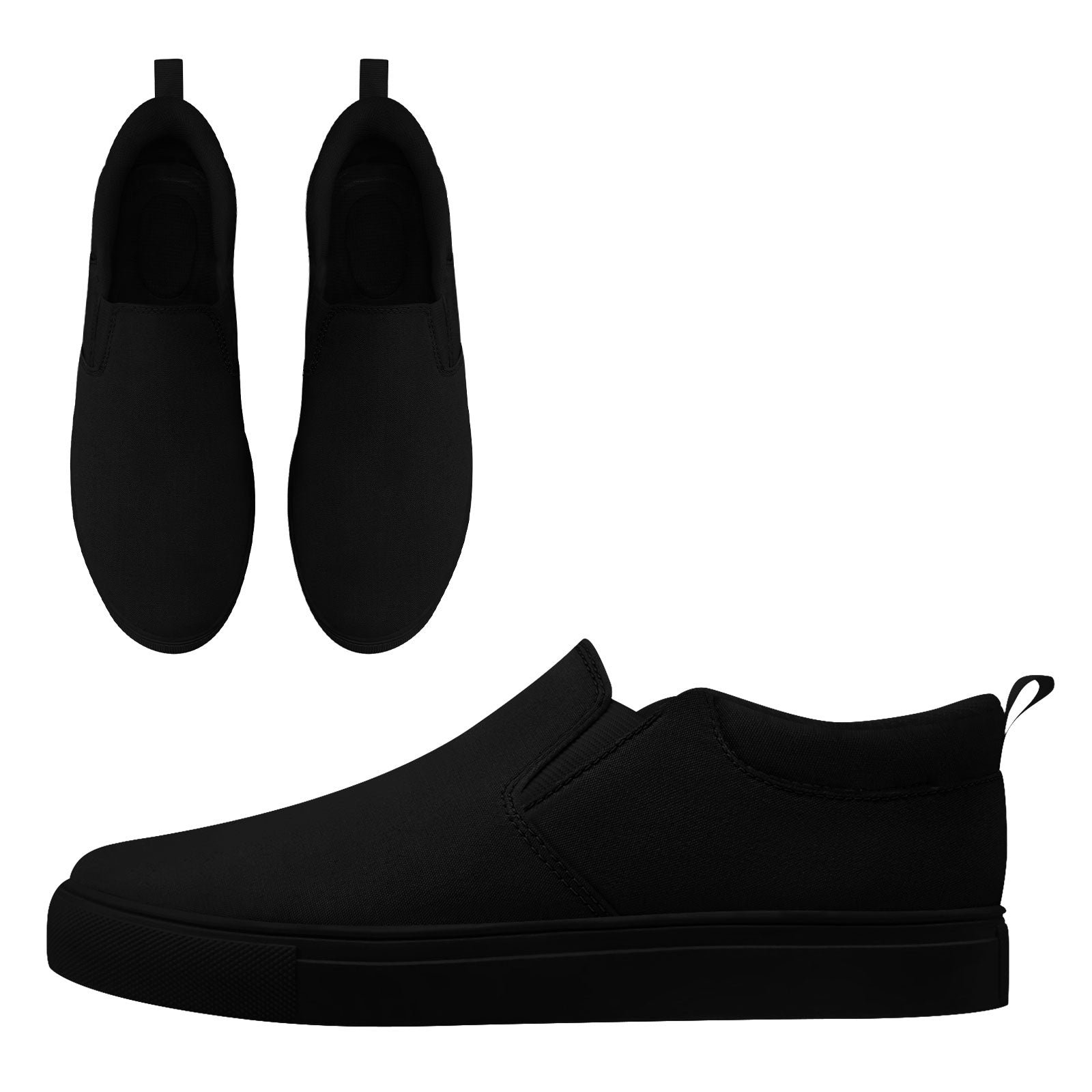 Custom Personalized Slip-On Canvas Sneakers - Handmade Unisex Casual Shoes for Men & Women (Style FN071 E028030) | Perfect for Streetwear, Casual Outfits & Everyday Comfort