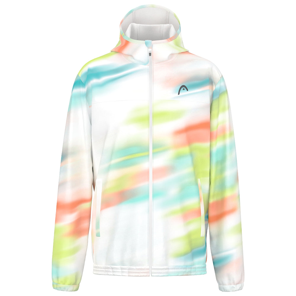 Women's Printed Blur Jacket - Lightweight Windbreaker for Running, Hiking & Outdoor Activities