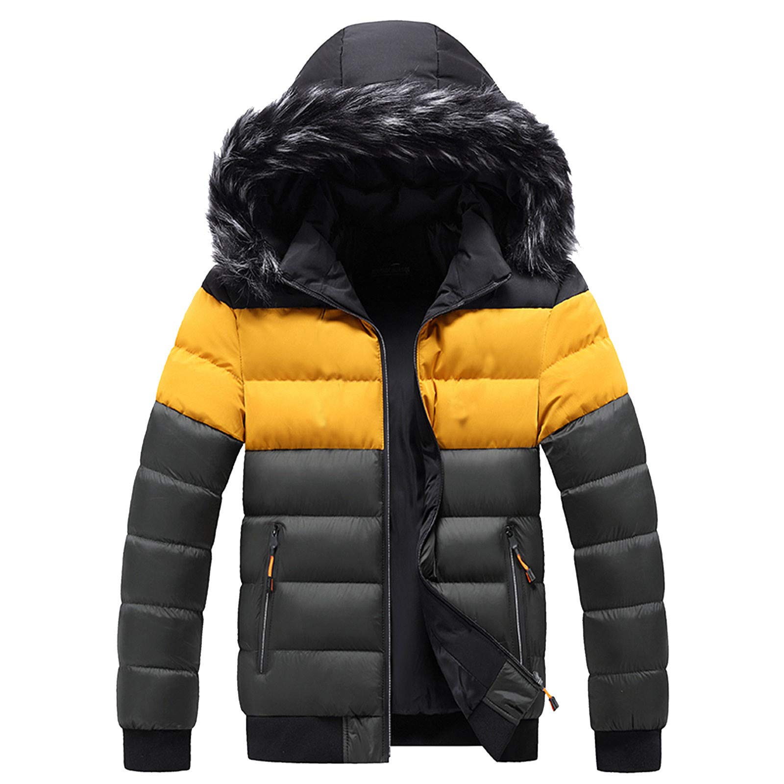Men's Soft Shell Winter Jacket - Windproof, Warm & Hooded Outerwear for Hiking, Skiing & Outdoor Activities