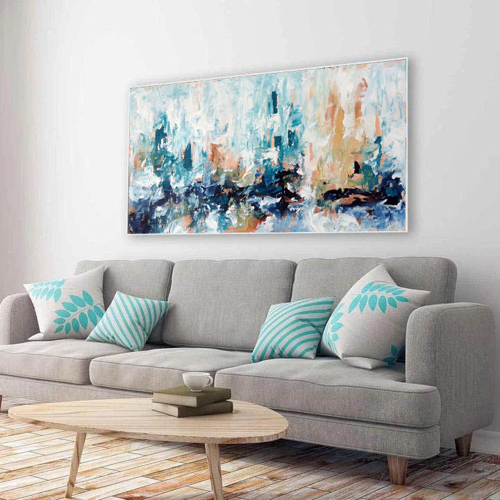 Together Original Painting - Handmade Wall Art for Home Decor, Living Room, Bedroom & Office | Unique Gift Idea for Art Lovers