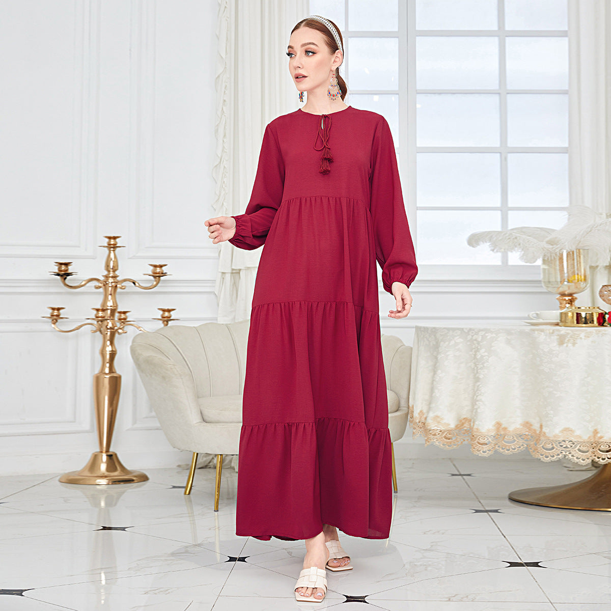 Solid Color Casual Patchwork Dress for Women - Stylish & Comfortable Summer Dress for Outings, Beach & Daily Wear