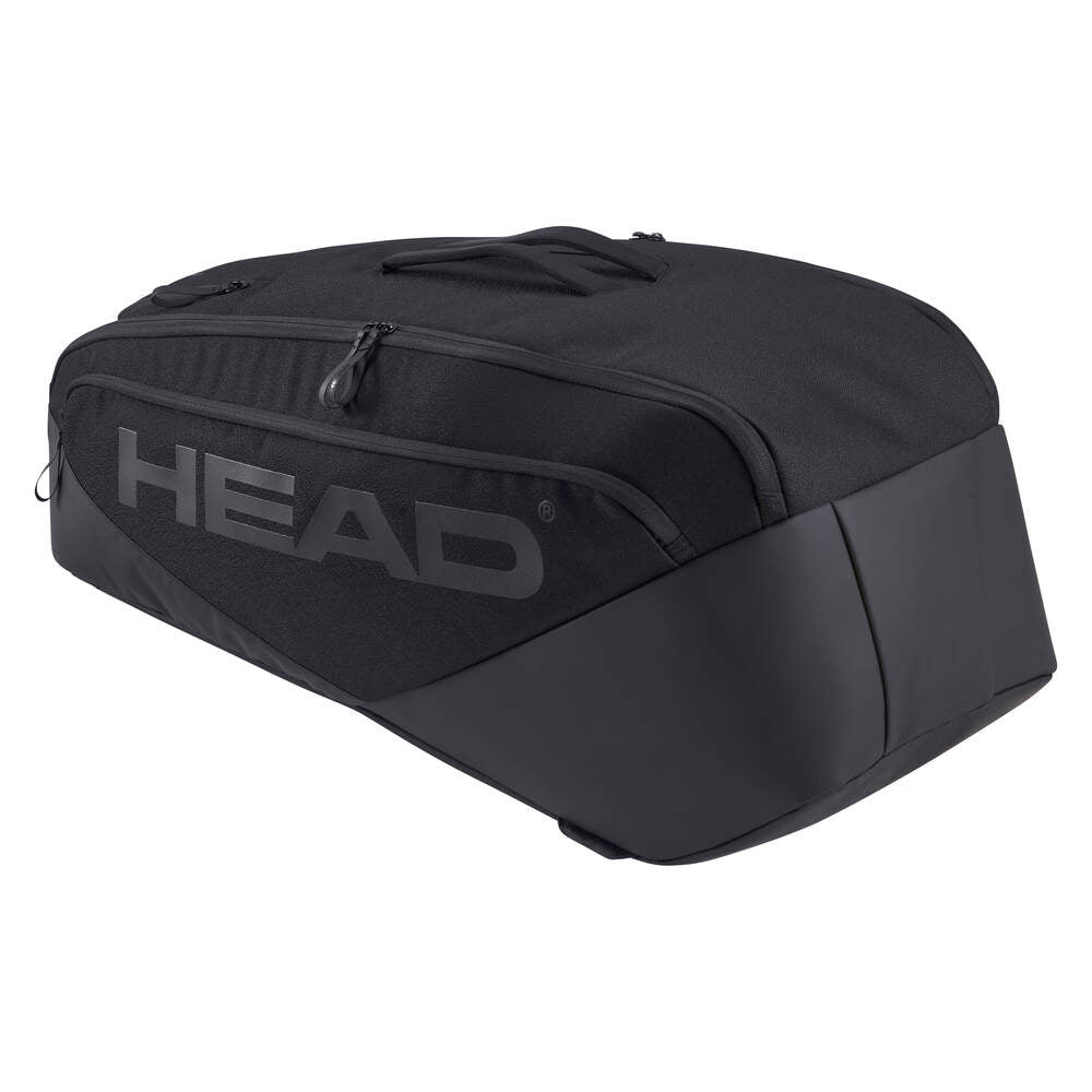 Head Pro X 9 Tennis Racquet Bag - Large Black | Premium Tennis Equipment for Players & Coaches | Perfect for Tournaments, Practice & Travel