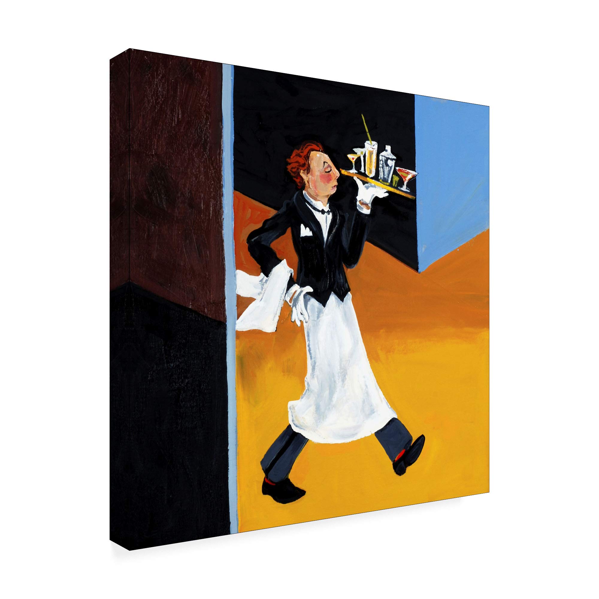 Patricia A. Reed Cocktail Garcon Art Print - 18x18 Inch Modern Wall Decor for Living Room, Bar & Office | Trademark Fine Art Collection