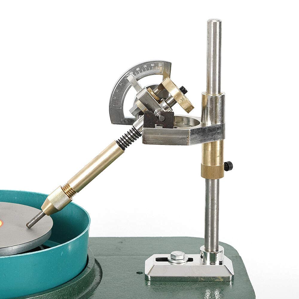 Gem Faceting Machine TBVECHI 110V Jewelry Rock Bench Polishing Grinding Machine - Professional Bench Lathe Polisher Tool for Jewelry Making, Lapidary & Stone Cutting - Perfect for Gemstones, Crystals & DIY Jewelry Crafting