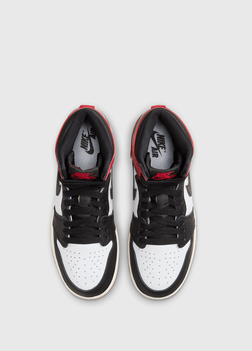 Air Jordan 1 Retro High OG 'Black Toe Reimagined' Sneakers for Girls - Classic Basketball Shoes with Premium Leather - Perfect for Streetwear, Sneaker Collection & Casual Outfits