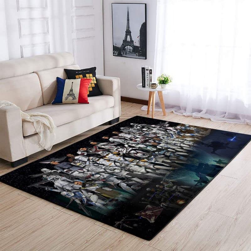 Soft Non-Slip Movie Characters Area Rug - 3x5, 4x6, 5x8, 5.2x9 ft - Perfect for Bedroom, Living Room & Home Decor - Great Gift for Movie Lovers & Teen Boys - Ideal for Movie Nights, Gaming Rooms & Cozy Spaces