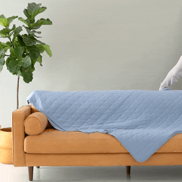 Premium Slate Gray Quilted Blanket for Adults - Ultra Soft & Warm Bedding for Cozy Nights, Perfect for Home, Office, or Travel Use