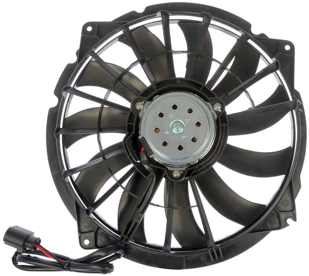 Dorman 621-186 Driver Side Engine Cooling Fan Assembly Replacement for Audi A4 A6 Q5 Q7 - High Performance Cooling System Part for Hot Weather & Heavy Traffic Driving