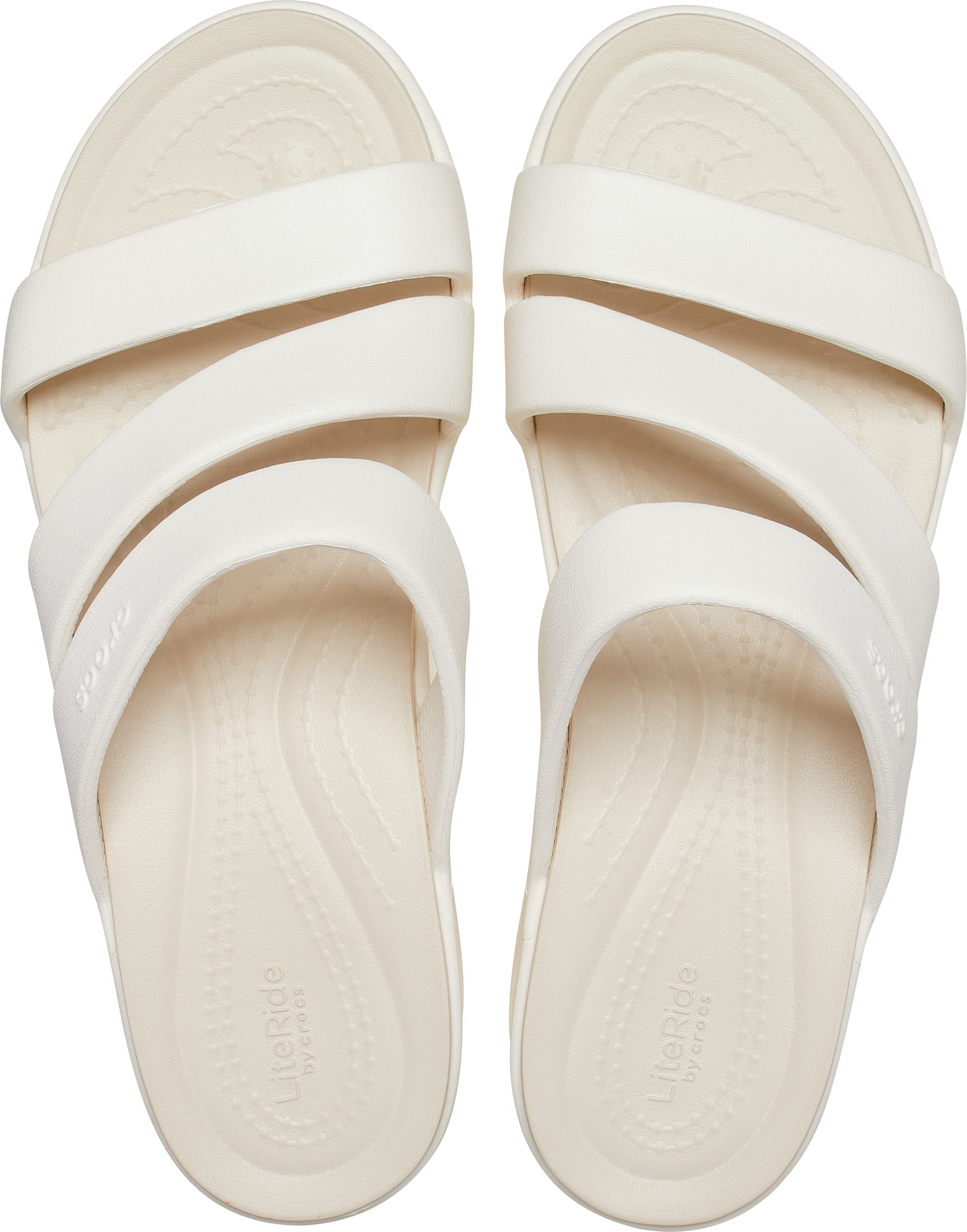 Crocs Boca Strappy Wedge Sandals for Women - Comfortable Slip-On Wedge Heel Shoes | Perfect for Beach, Pool, Summer Outfits & Casual Wear