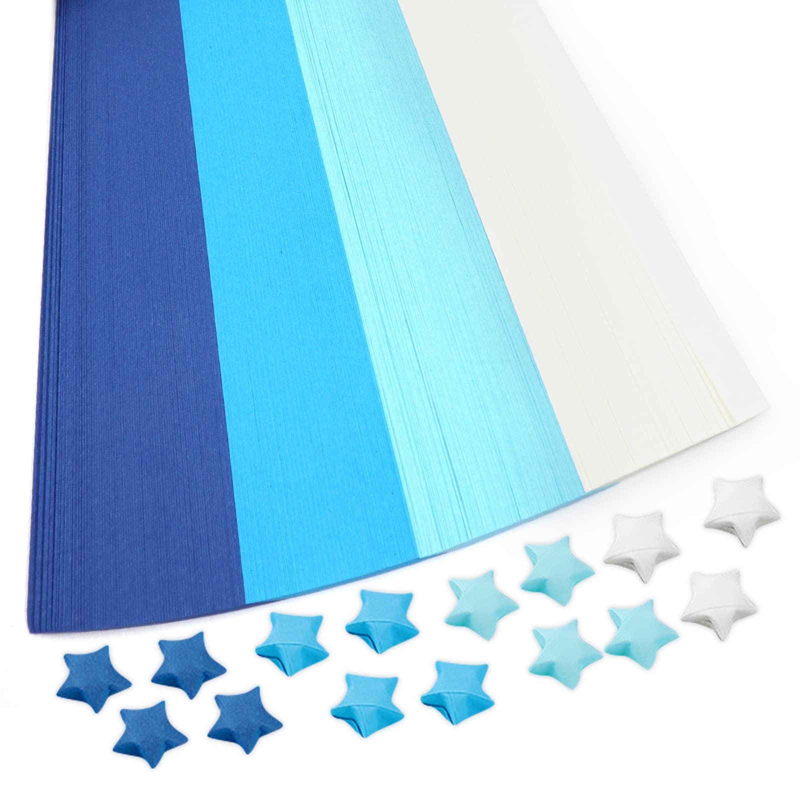 540 Sheets Double-Sided Origami Star Paper Strips - 4 Colors Lucky Star Folding Paper for DIY Crafts, Art Projects, Home Decor & Party Favors - Perfect for Gift Wrapping, Scrapbooking & Classroom Activities