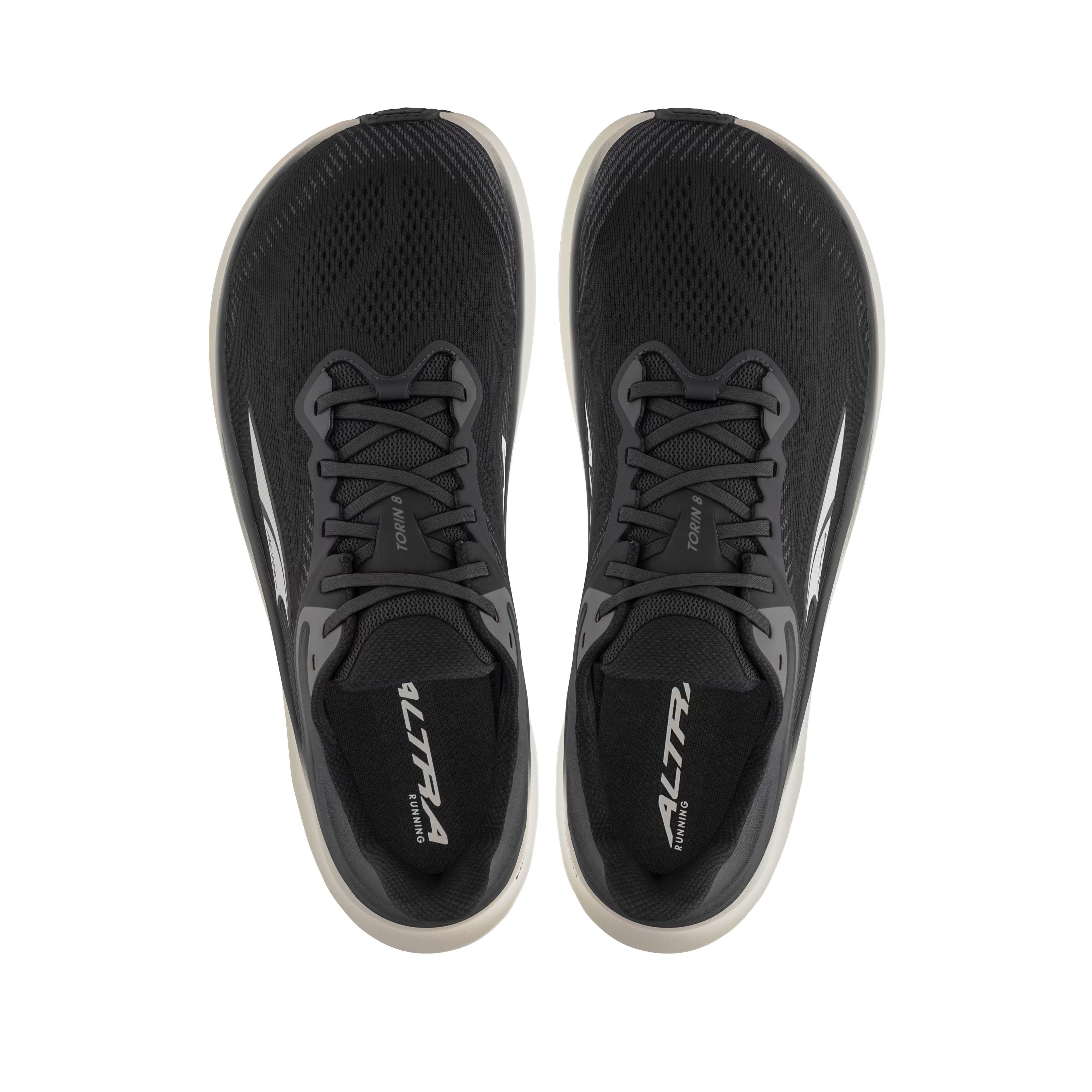 Altra Torin 8 Men's Running Shoes - Black/White - Lightweight Cushioned Road Running Sneakers for Marathon Training & Daily Jogging